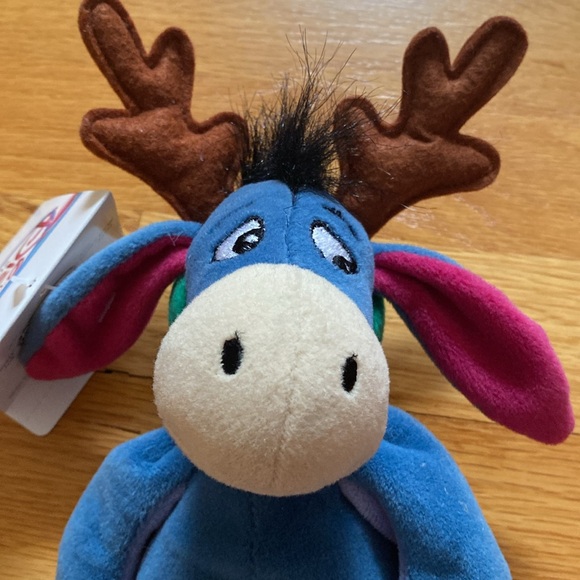 Vintage Christmas Eeyore bean bag toy by Disney - Picture 5 of 5